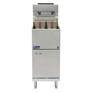 169-35CSNG Gas Fryer - (1) 40 lb Vat, Floor Model, Natural Gas
