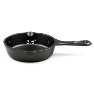 261-LMS3 3 1/2" Round Cast Iron Seasoned Mini Skillet