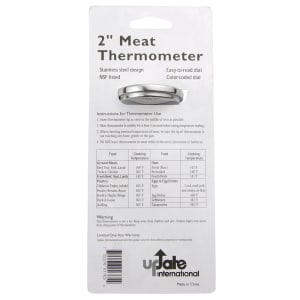 Update THM-20 2&quot; Dial Type Meat Thermometer w/ 5 1/8&quot; Stem, 130 to 190 Degrees F
