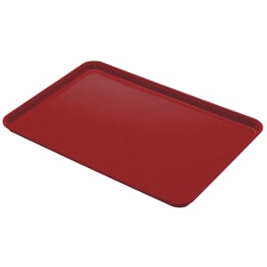 144-1826CL675 Fiberglass Camlite® Cafeteria Tray - 25 3/4"L x 17 4/5"W, Steel Red