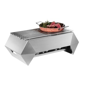 209-SK044 Rectangular Warmer w/ (1) Burner - 28" x 16 5/8", Brushed Stainless