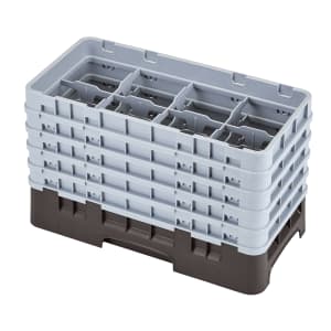 144-17HS958167 Camrack Glass Rack - (5)Extenders, 17 Compartment, Brown
