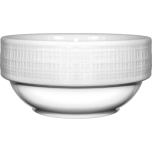 129-DR11 12 oz Round Dresden™ Fruit Bowl - Porcelain, Bright White