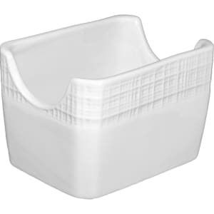 129-DR225 Rectangular Sugar Caddy - Porcelain, Bright White