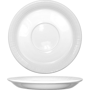 129-DR2 6 1/2" Round Dresden™ Saucer - Porcelain, Bright White