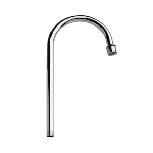 696-3969 6" Rigid Gooseneck Spout Assembly, Brass