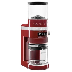449-KCG8433ER 10 oz Burr Coffee Grinder w/ Dose Control - Empire Red