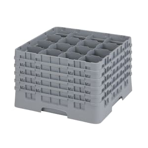 144-25S1058151 Camrack® Glass Rack w/ (25) Compartments - (5) Gray Extenders, Soft Gray
