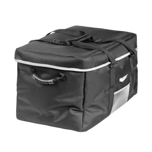 175-VCBL100 Insulated Catering Bag w/ Carrying Straps - 23"W x 15"D x 14"H, Black