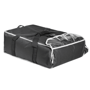 175-VSPB100 Insulated Catering Bag w/ (3) Full Size Sheet Pan Capacity - 19"W x 27"D x 9"H, Black