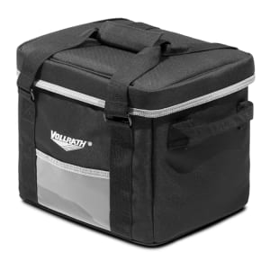 175-VDBS100 Insulated Catering Bag w/ Carrying Straps - 10"W x 10"D x 12"H, Black