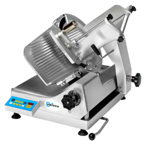 071-1000S Automatic Meat & Cheese Slicer w/ 13" Blade, Belt Driven, Aluminum, 1/2 hp