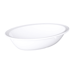 701-B107OVW 32 oz Oval Melamine Serving Bowl, White