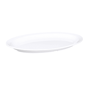 701-B913OVW 13 1/4" x 9 5/8" Oval Simplicity Platter - Melamine, White