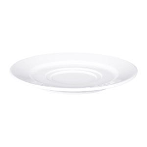 701-D658W 6 1/2" Round Melamine Saucer, White