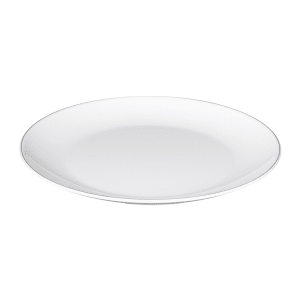 701-D1112LW 12" Round Melamine Dinner Plate, White