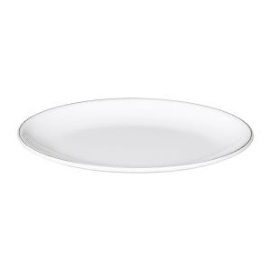 701-D2209LW 9" x 6 1/4" Oval Melamine Salad Plate - White