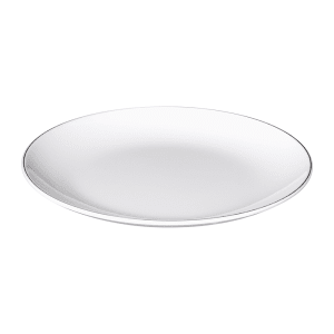 701-D1110LW 10" Round Melamine Dinner Plate, White