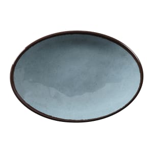 701-D8512OVMCB 12 1/2" x 8 1/2" Oval Melamine Salad Plate - Cameo Blue
