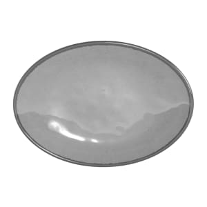 701-D8512OVMG 8 1/2" x 12 1/2" Oval Melamine Salad Plate - Gray