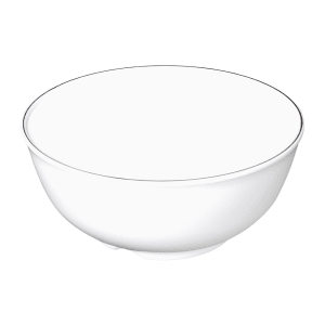 701-KD507LW 30 oz Round Melamine Bowl, White