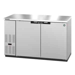 440-BB59S 59 1/2" Bar Refrigerator - 2 Swinging Solid Doors, Stainless, 115v