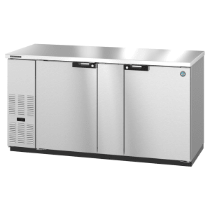 440-BB69S 69 1/2" Bar Refrigerator - 2 Swinging Solid Doors, Stainless, 115v