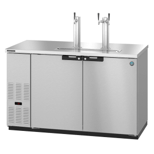 440-DD59S 59 1/2" Kegerator Beer Dispenser w/ (2) Keg Capacity - (2) Columns, Stainless, 115v