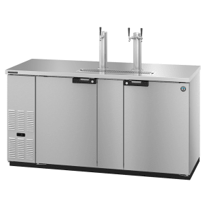 440-DD69S 69 1/2" Kegerator Beer Dispenser w/ (3) Keg Capacity - (2) Columns, Stainless, 115v