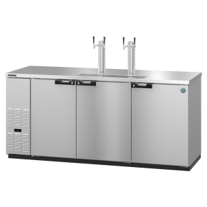 440-DD80S 80" Kegerator Beer Dispenser w/ (4) Keg Capacity - (2) Columns, Stainless, 115v