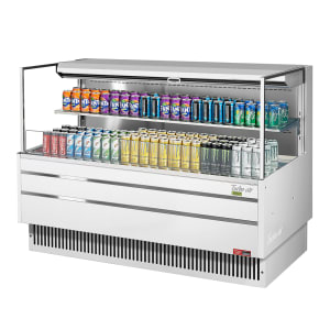 083-TOM60LUFW2SN 58 3/4" Horizontal Open Air Cooler w/ (2) Levels, 115v