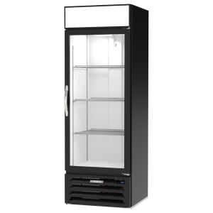 118-MMR19HC1B 27 1/4" One Section Glass Door Merchandiser - (1) Right Hinge Door, Black, 115v