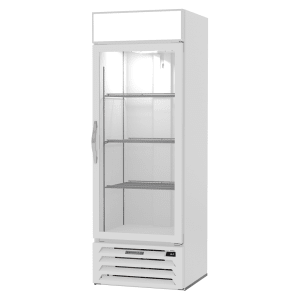 118-MMR19HC1W 27 1/4" MarketMax™ One Section Glass Door Merchandiser - (1) Right Hinge Door, White, 115v