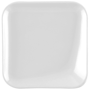 284-PP44W 4" Square Melamine Plate, White
