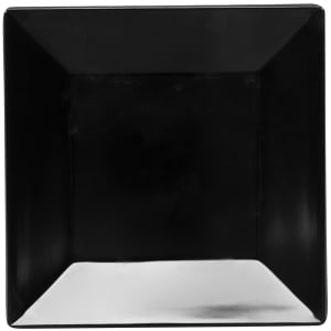 284-ML102BK 6" Square Melamine Dessert Plate, Black