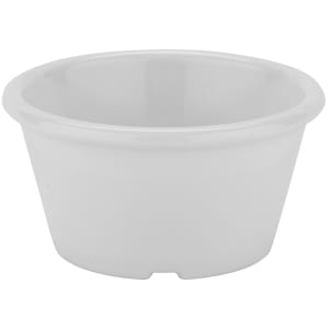 284-ER025W 2 1/2 oz Plain Ramekin, Plastic, White
