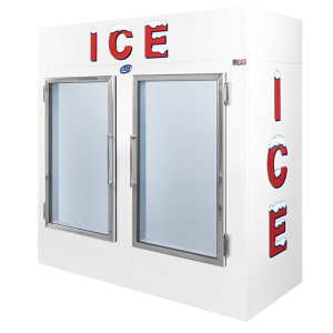 891-L075UAGP 73" Indoor Ice Merchandiser w/ (145) 10 lb Bag Capacity - White, 120v