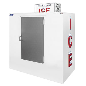 891-L065UASP 64" Outdoor Ice Merchandiser w/ (130) 10 lb Bag Capacity - White, 115v