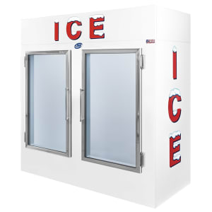 891-L060UCGP 73" Indoor Ice Merchandiser w/ (155) 10 lb Bag Capacity - Glass Doors, 115v