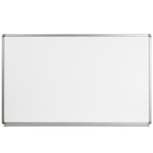 916-YU90X150WHT Wall Mount Dry Erase Board w/ Aluminum Frame - 60"W x 36"H, White