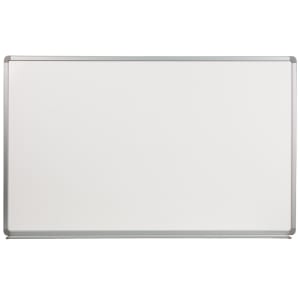 916-YU90X150POR Wall Mount Dry Erase Board w/ Aluminum Frame - 60"W x 36"H, White Porcelain