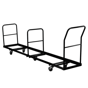 916-NGDOLLY30950 Folding Chair Dolly w/ (50) Chair Capacity - Steel, Black