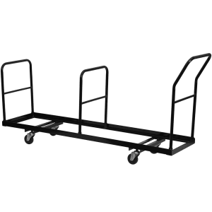 916-NGDOLLY30935 Folding Chair Dolly w/ (35) Chair Capacity - Steel, Black