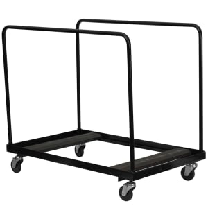916-NGDY60GG Folding Table Dolly w/ (10) 60" Round Table Capacity - Steel, Black