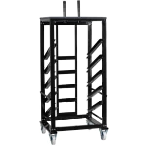 916-XA24COTADY Cocktail Table Dolly w/ 10 Table Capacity - For 24" Round Tables, Steel, Black