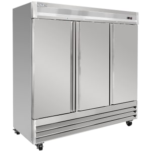 842-CSD3DFBAL 80 4/5" Three Section Reach In Freezer, (3) Solid Doors, 115v