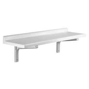 144-CSWS1836SK Solid Wall Mounted Shelf, 36"W x 18"D, Polypropylene
