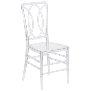 916-BHH007CRYSTAL Stacking Chiavari Chair - Polycarbonate, Crystal Ice