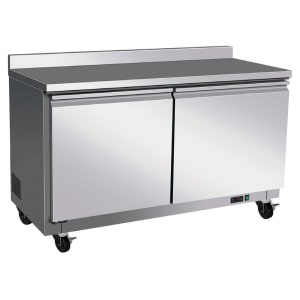 842-CWF60 61 1/5" W Worktop Freezer w/ (2) Sections & (2) Doors, 115v