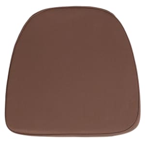 916-BHBRN 16" Chair Cushion w/ Hook & Loop Fasteners - 1 3/4" Thick, Polyester, Brown